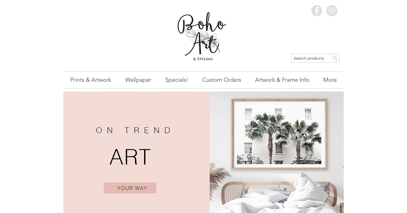 Boho art ecwid store